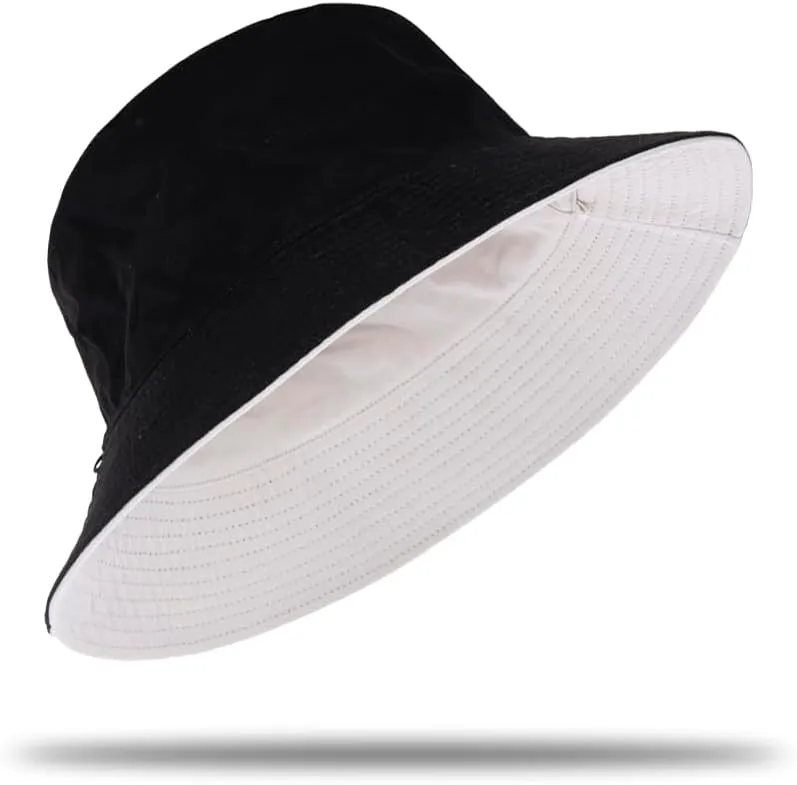 Oversize XXL Bucket Hat Reversible Extra Large Sun Hat Big Head Wide Brim Fishing Hat for Men Women