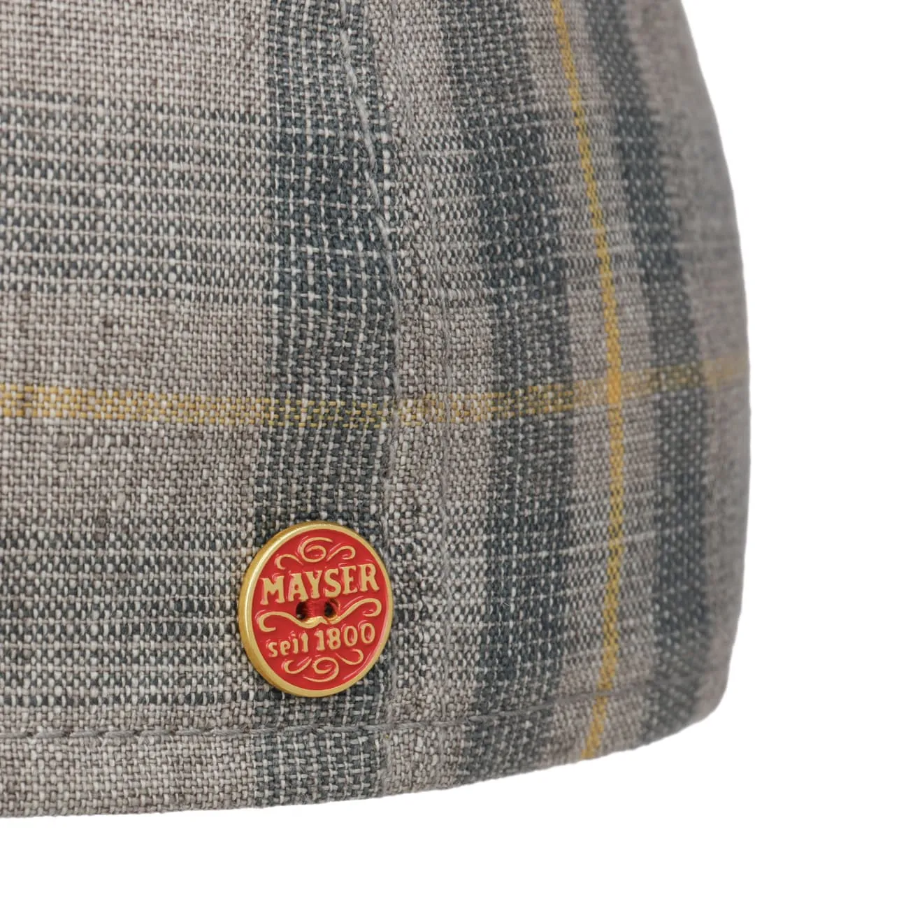 Paddy Kampen Linen Flat Cap by Mayser