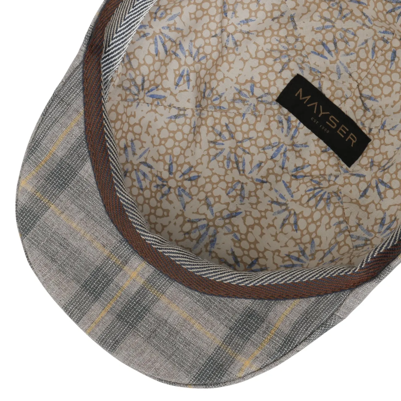 Paddy Kampen Linen Flat Cap by Mayser