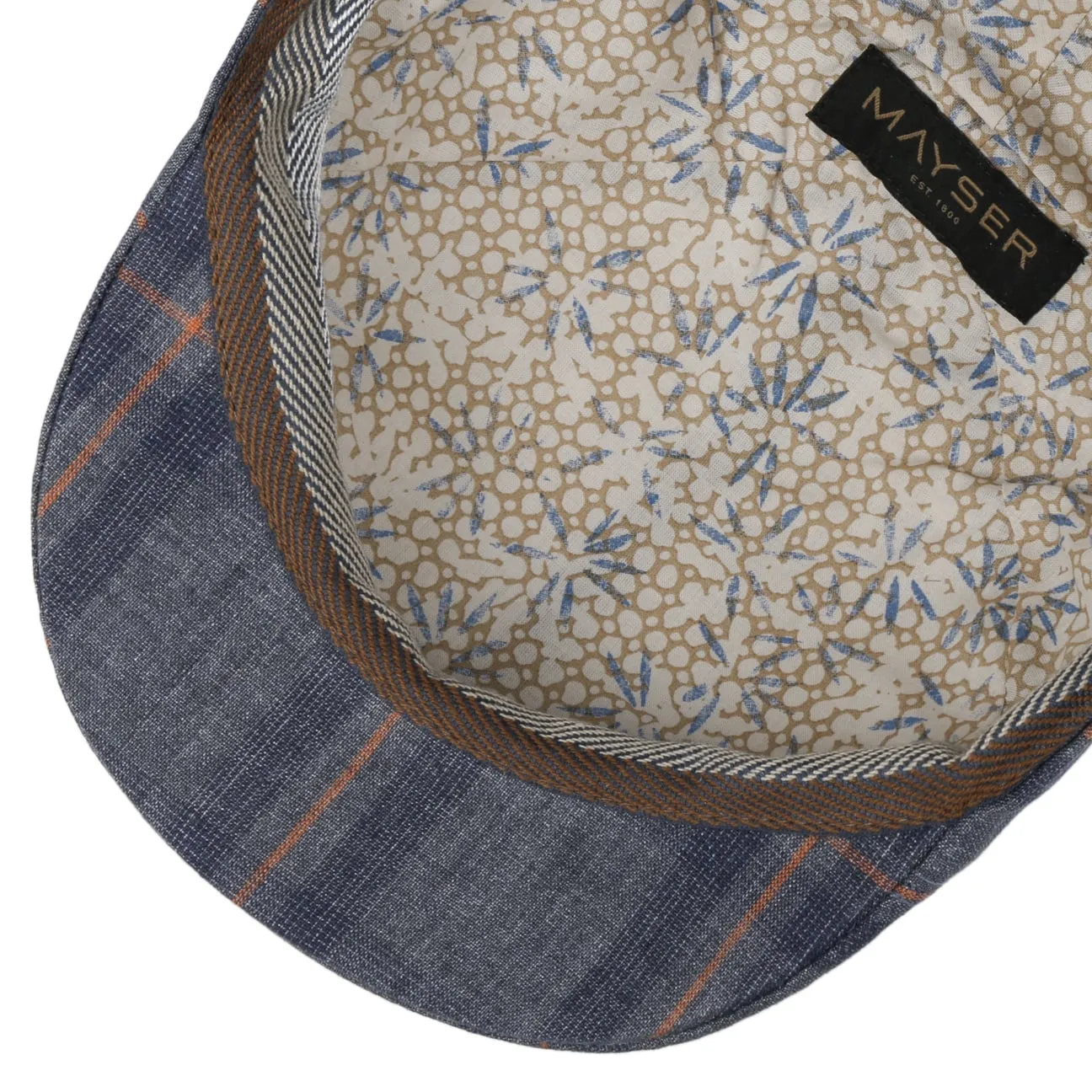 Paddy Kampen Linen Flat Cap by Mayser