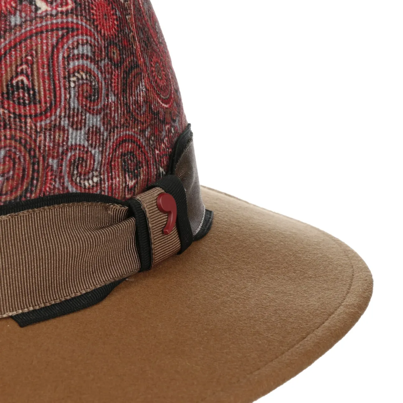 Paisley Crown Wool Hat by Alfonso D'Este