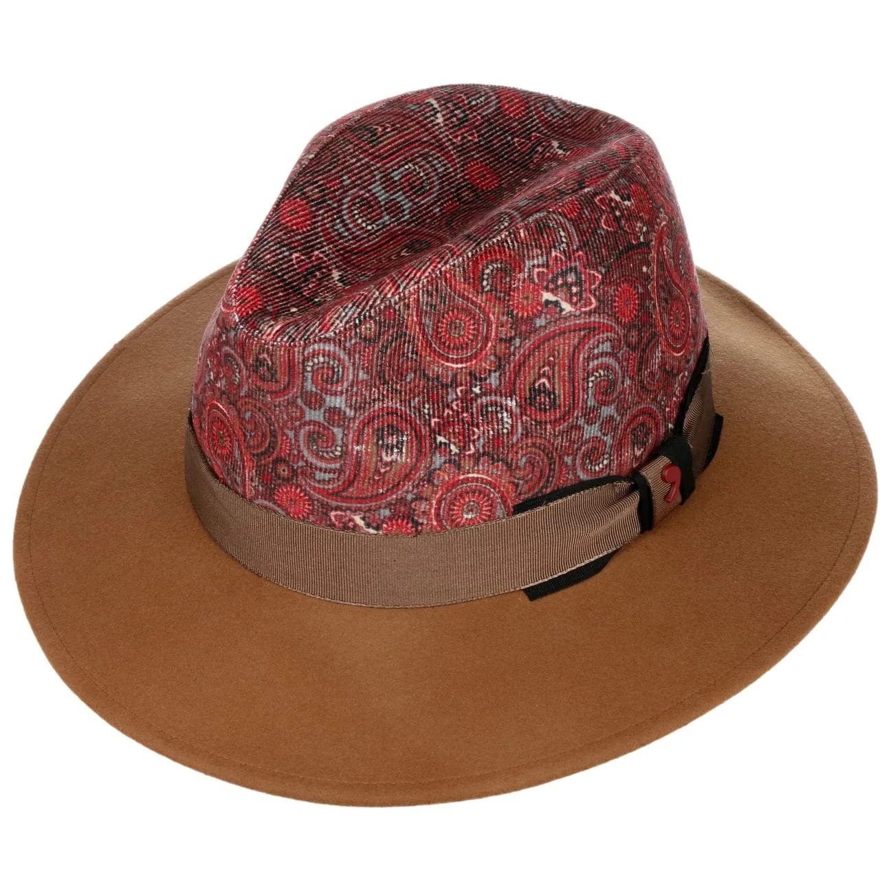 Paisley Crown Wool Hat by Alfonso D'Este