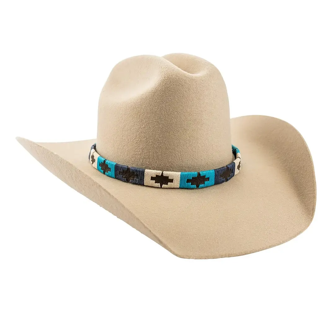 Pampa Hat Band - Turqoise/Navy/Cream by Pampeano