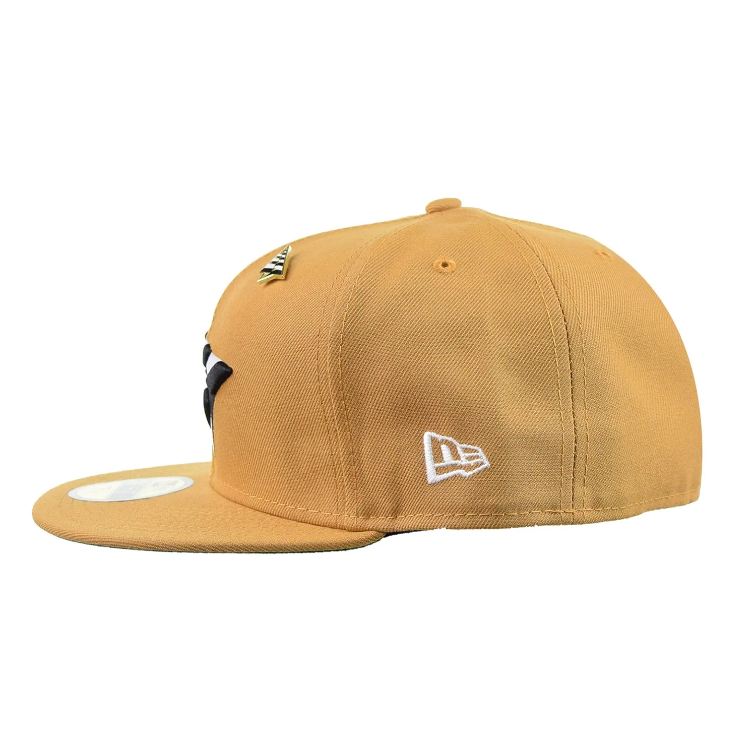 Paper Plane New Era 59Fifty Crown Fitted Men's Hat Panama Tan-Green Bottom