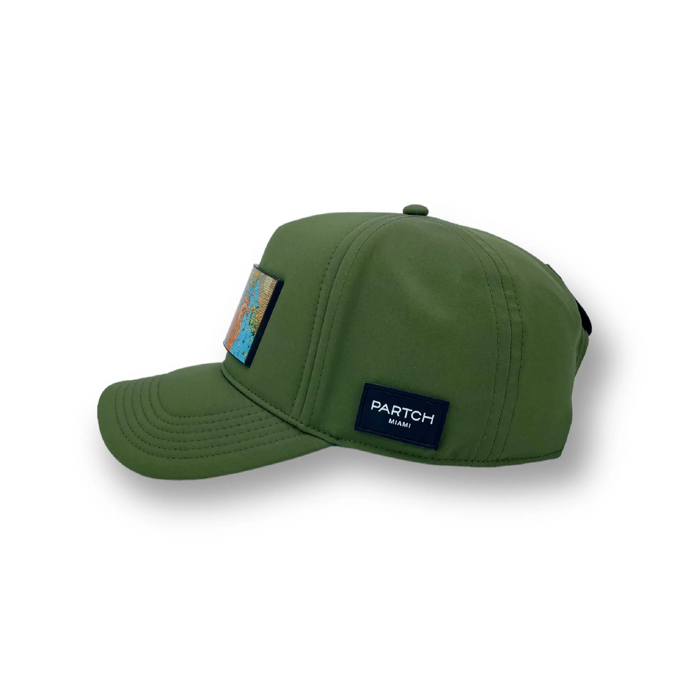 PARTCH Exsyt Trucker Hat Khaki Green FF Removable Clip