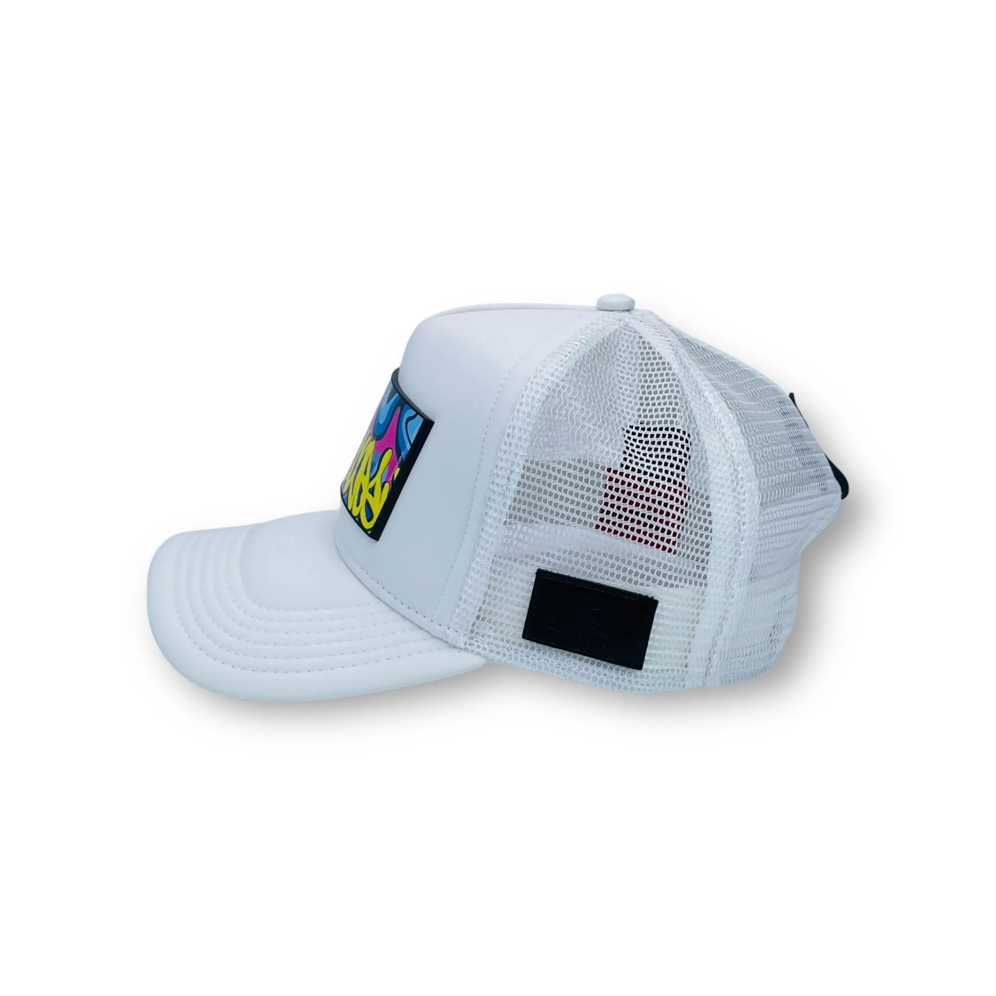 PARTCH Hustle Trucker Hat White Removable Clip
