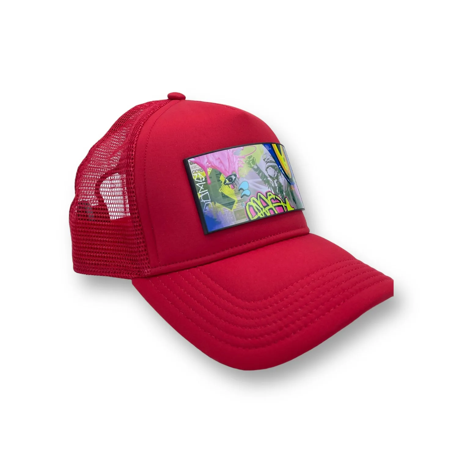 PARTCH Swag Trucker Hat Red Removable Clip