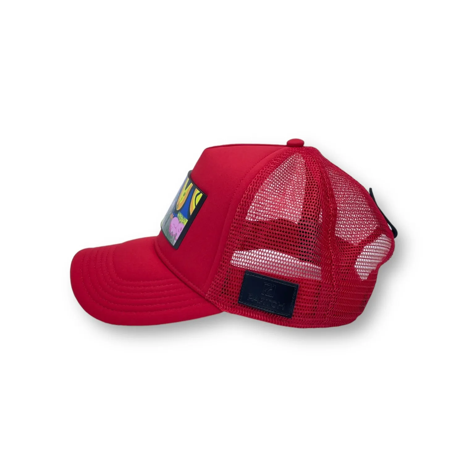 PARTCH Swag Trucker Hat Red Removable Clip