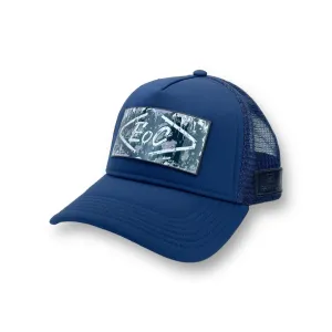PARTCH x End of Code Trucker Hat Navy Blue Removable Clip