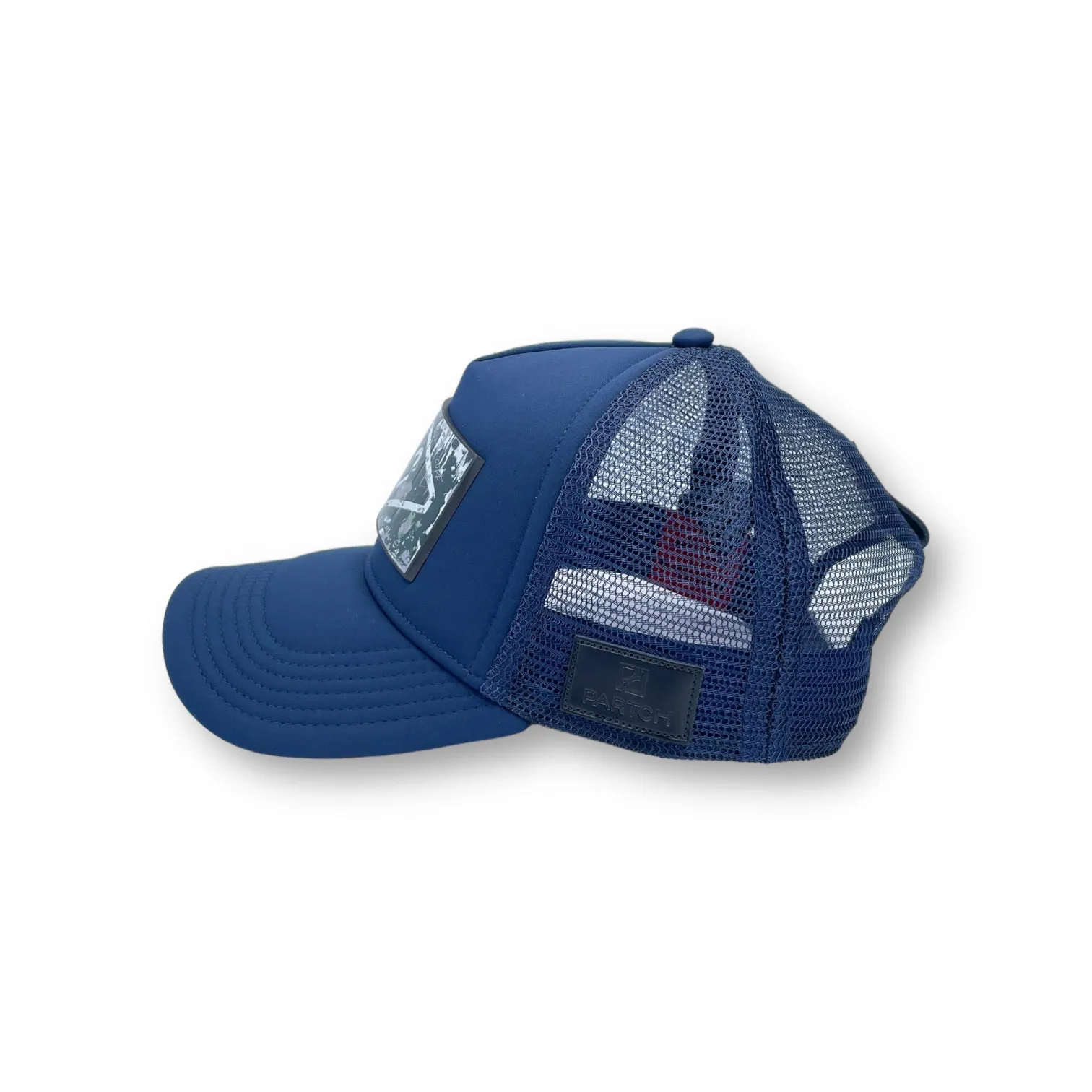 PARTCH x End of Code Trucker Hat Navy Blue Removable Clip