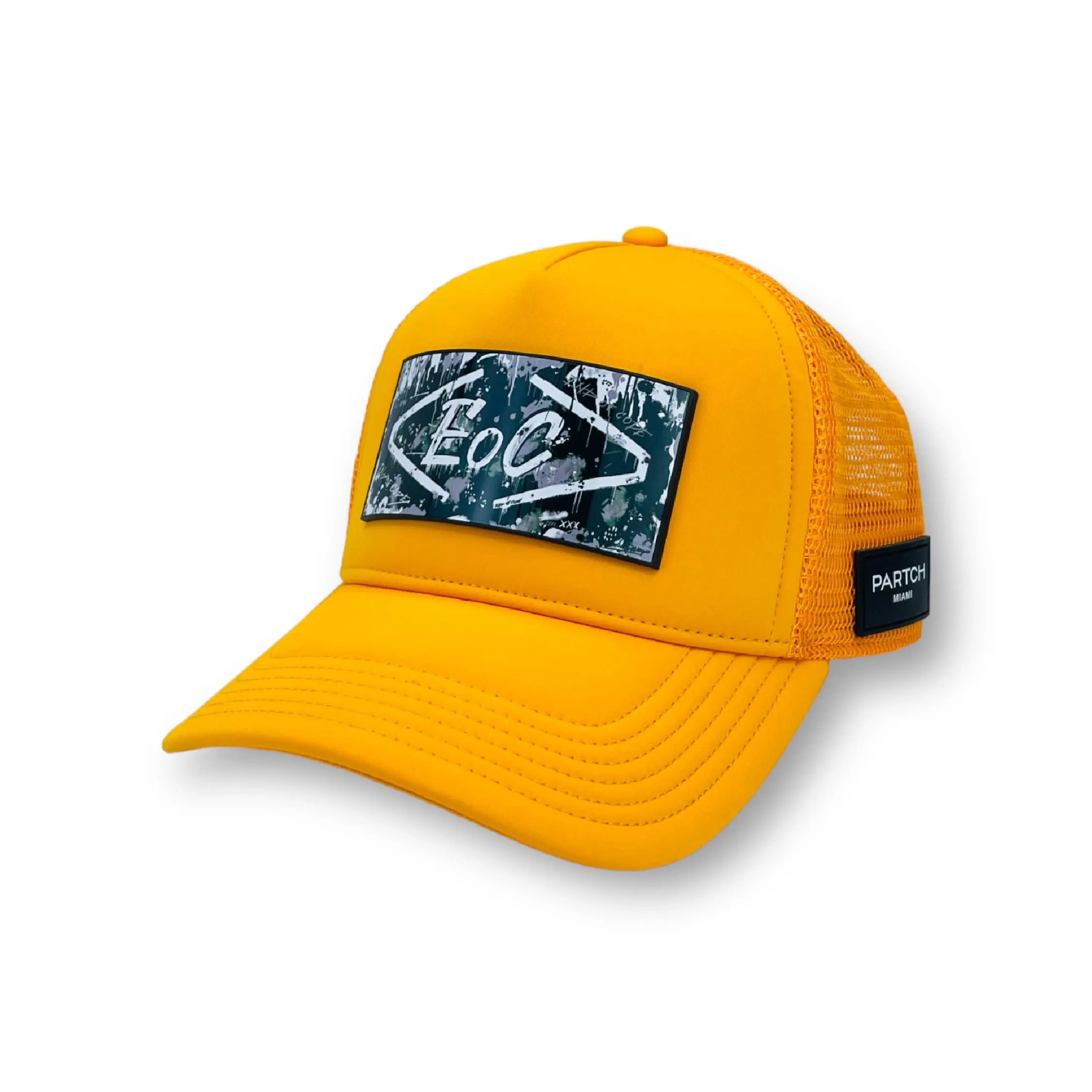 PARTCH x End of Code Trucker Hat Yellow Removable clip