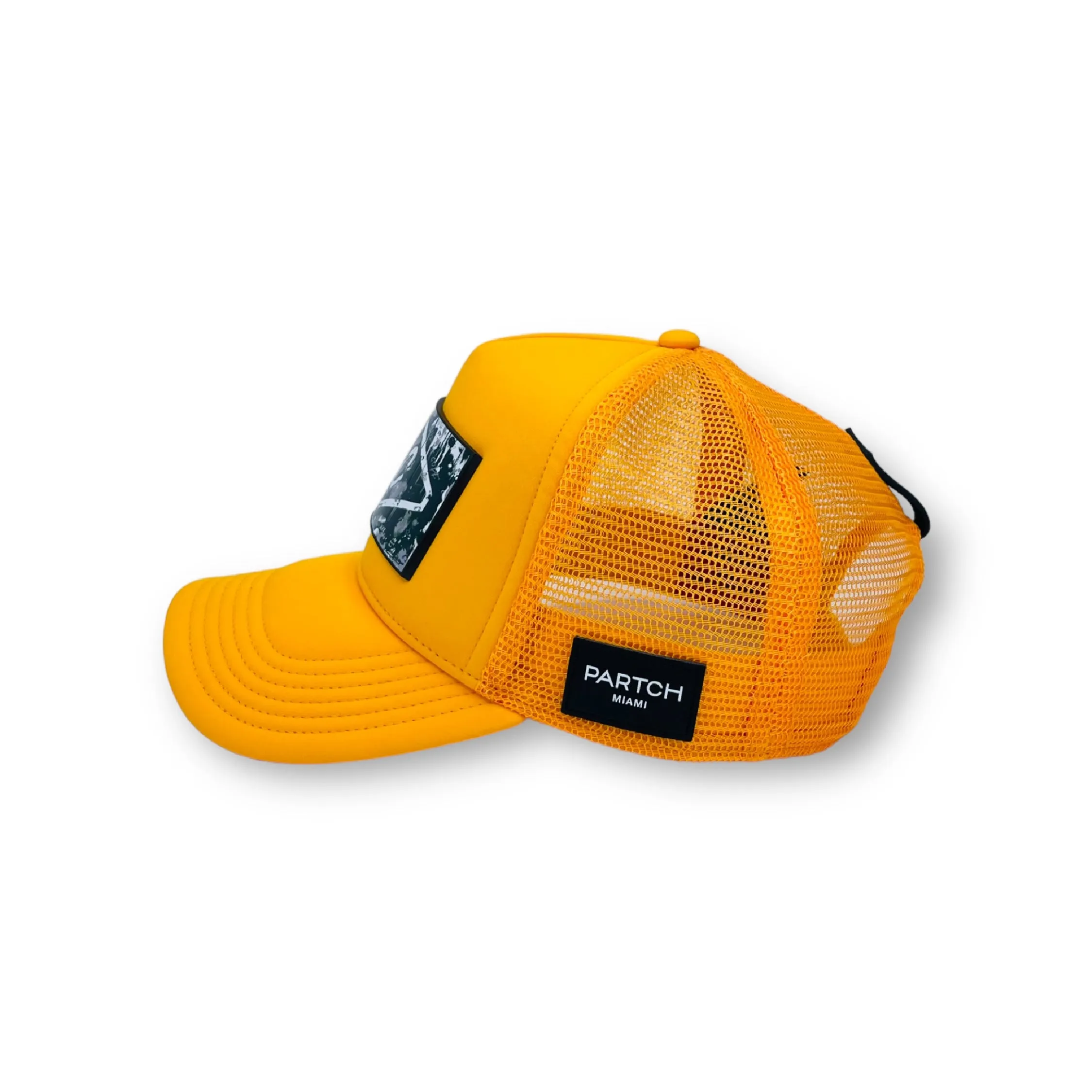 PARTCH x End of Code Trucker Hat Yellow Removable clip