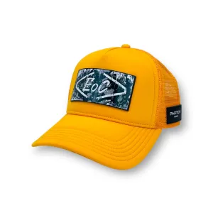 PARTCH x End of Code Trucker Hat Yellow Removable clip