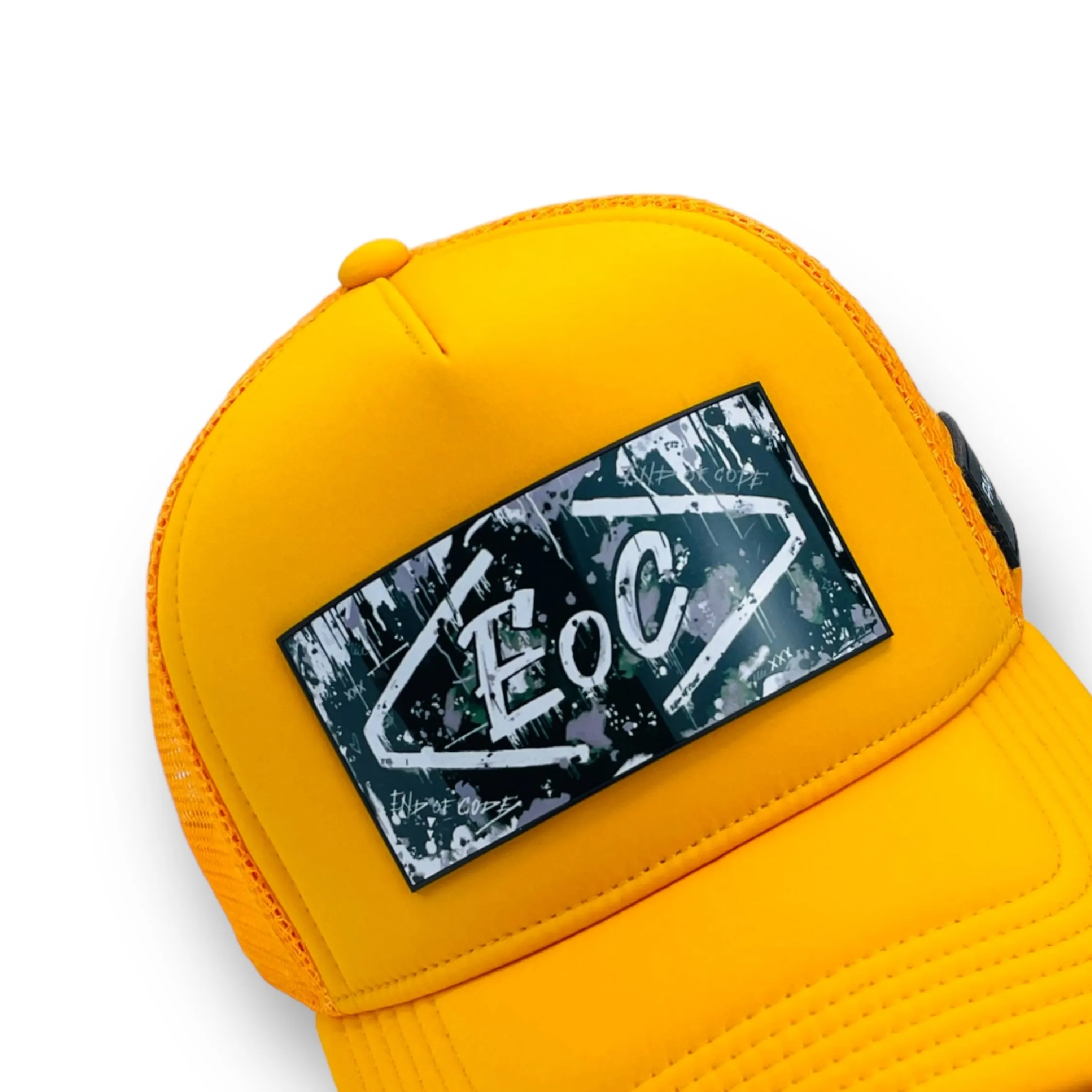 PARTCH x End of Code Trucker Hat Yellow Removable clip