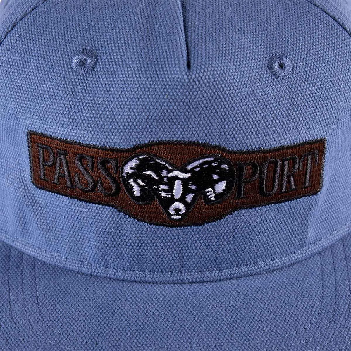 Pass~Port - Ram Heavy Canvas Workers Cap Steel Blue