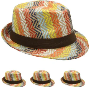pattern design fedora hat Case of 72