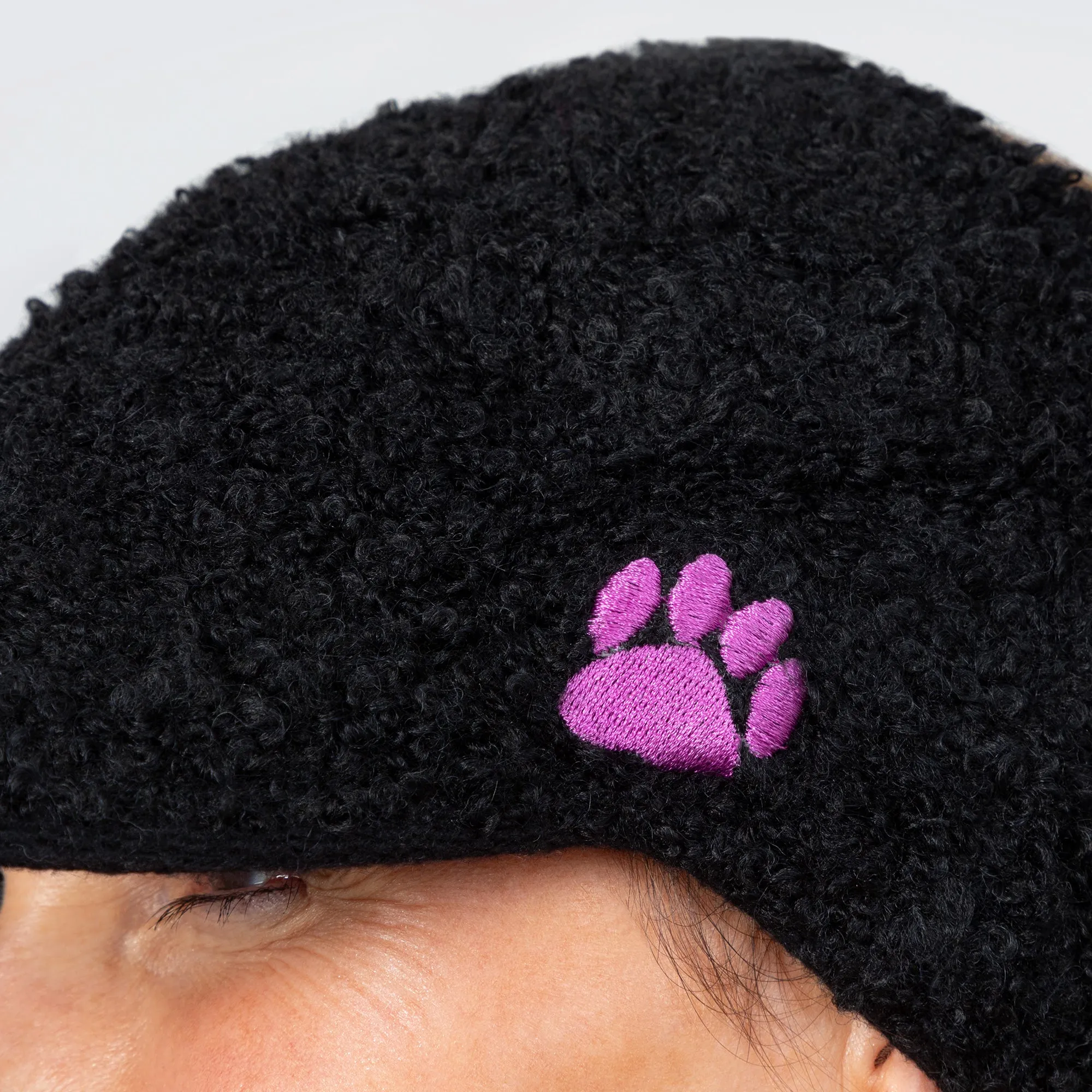 Paw Print Warm Ponytail Baseball Hat