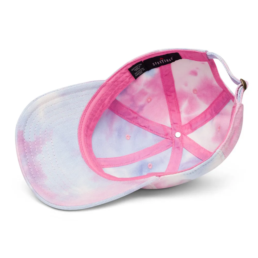 Peace Love & Art Tie-dye Baseball Hat