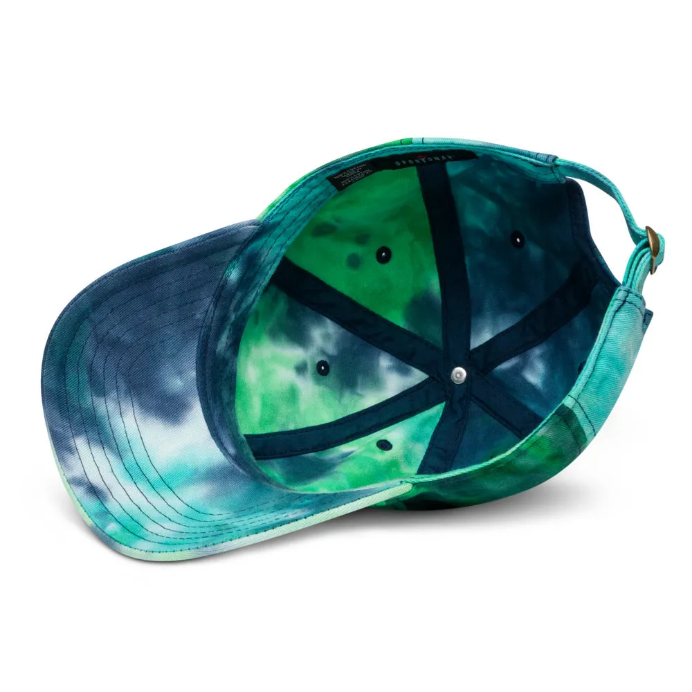 Peace Love & Art Tie-dye Baseball Hat