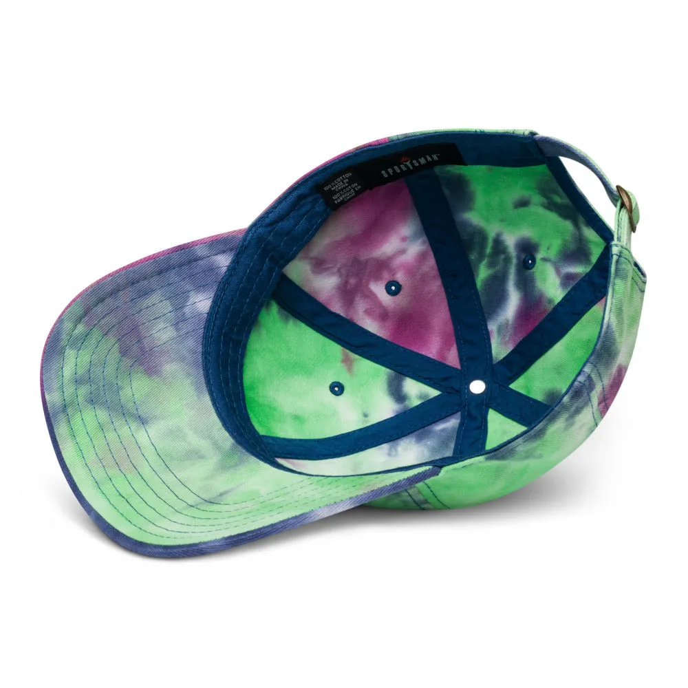 Peace Love & Art Tie-dye Baseball Hat