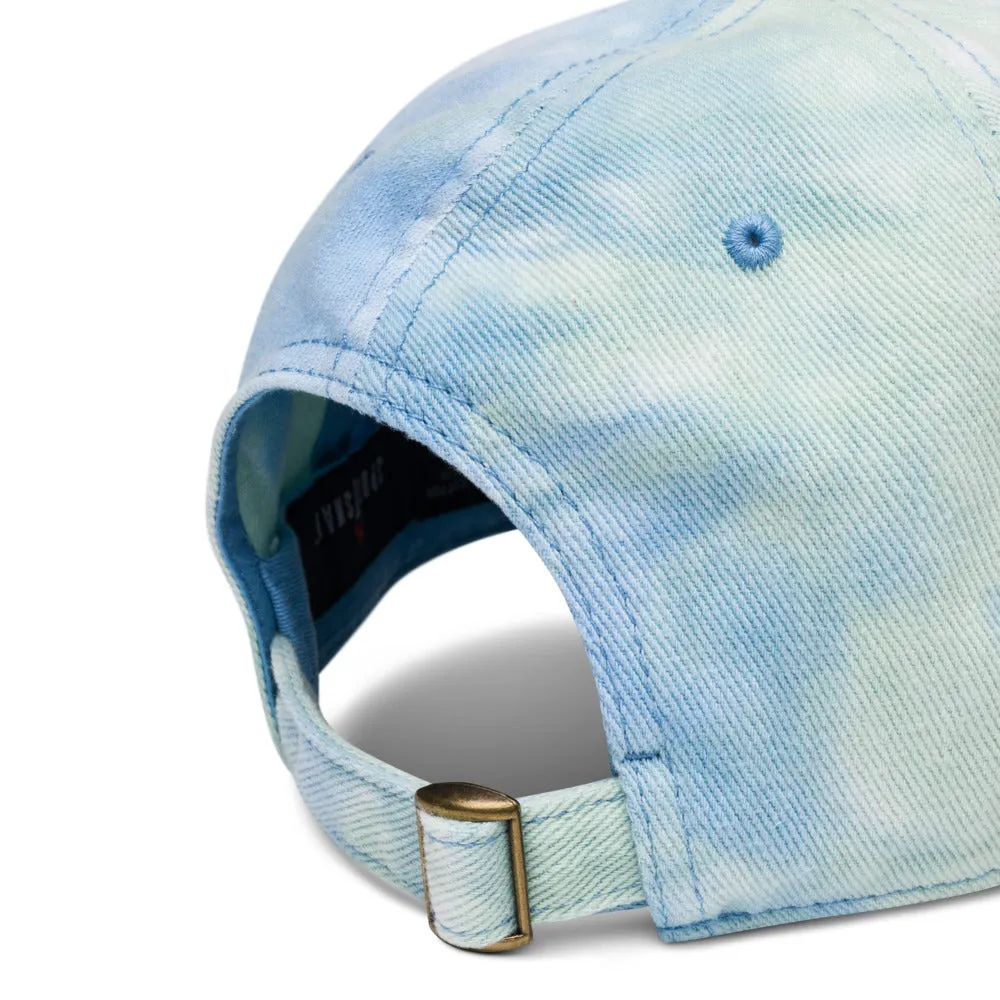 Peace Love & Art Tie-dye Baseball Hat