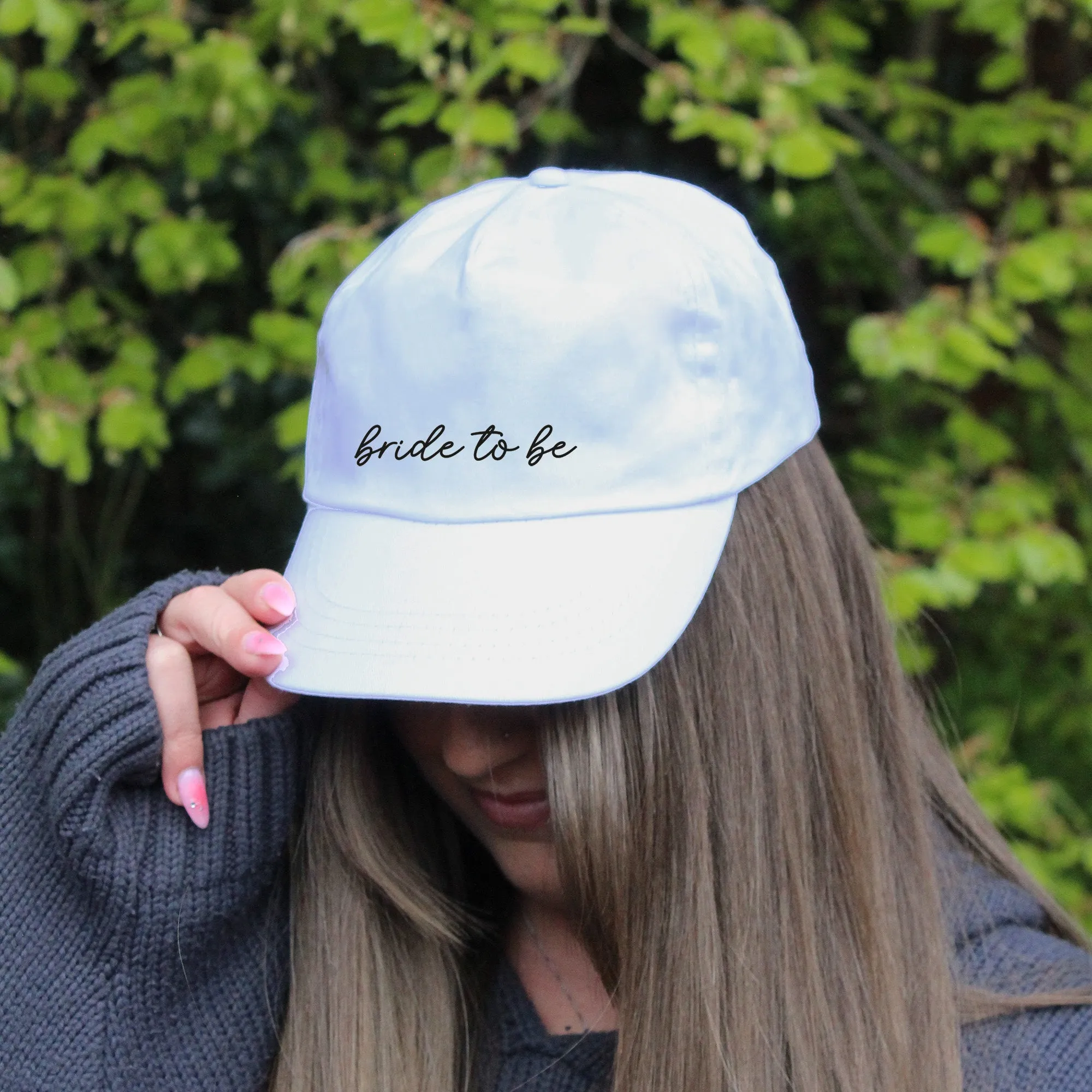 Personalised Pink Team Bride & White Bride Hats