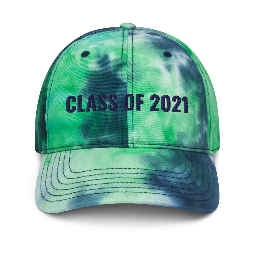 Personalized Class of 2021 Tie Dye Hat. Graduation Hat for Him. Customized gift for her. Custom Made Cap for Graduation