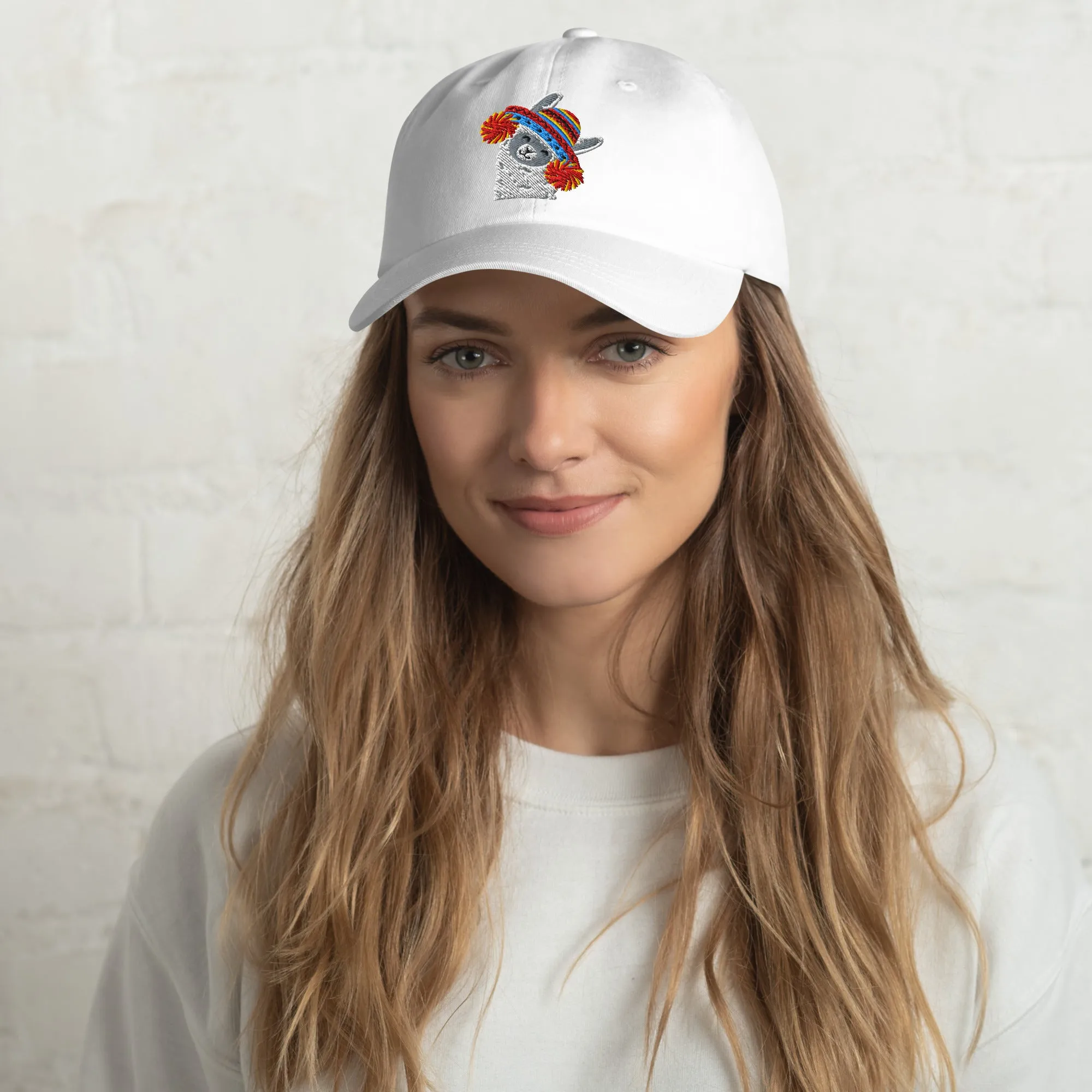 Peruvian Alpaca Embroidered Dad Hat