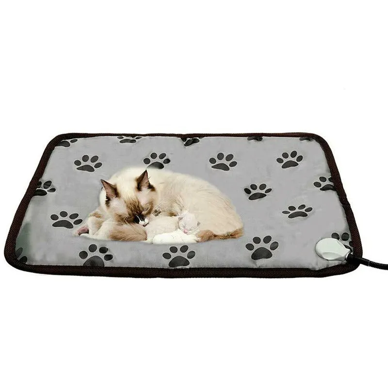 Pet Heating Pad Mat For Dog Cat Indoor Electric Waterproof With Chew Resistant Cord Winter Pet Blanket | Brodtica.com