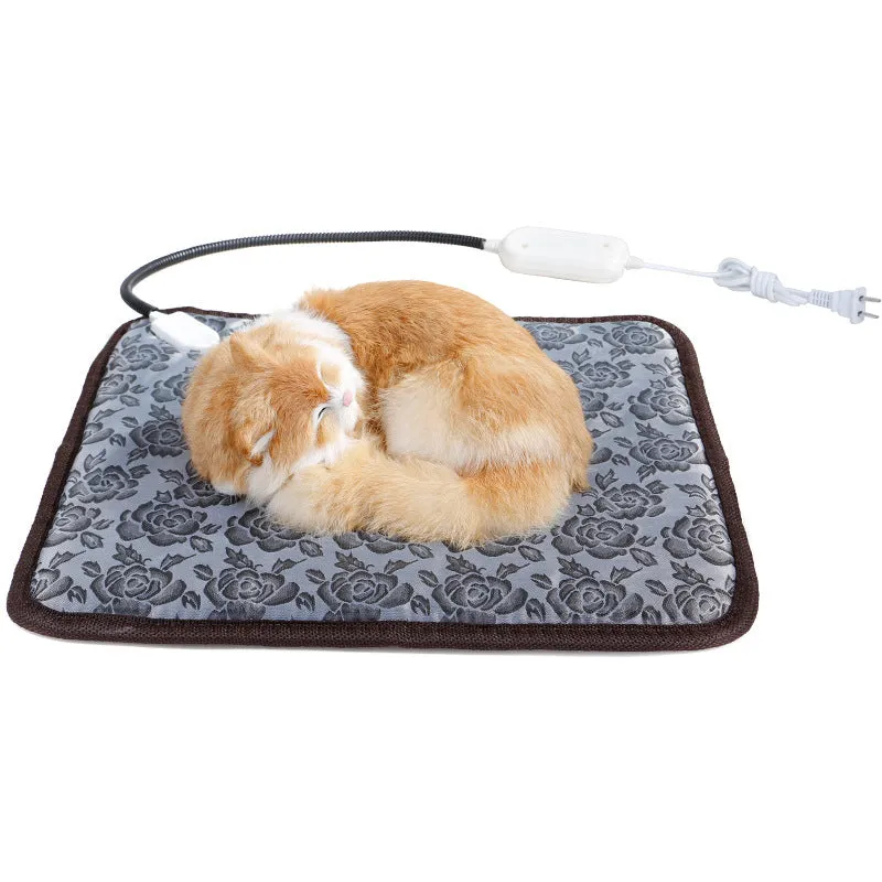 Pet Heating Pad Mat For Dog Cat Indoor Electric Waterproof With Chew Resistant Cord Winter Pet Blanket | Brodtica.com