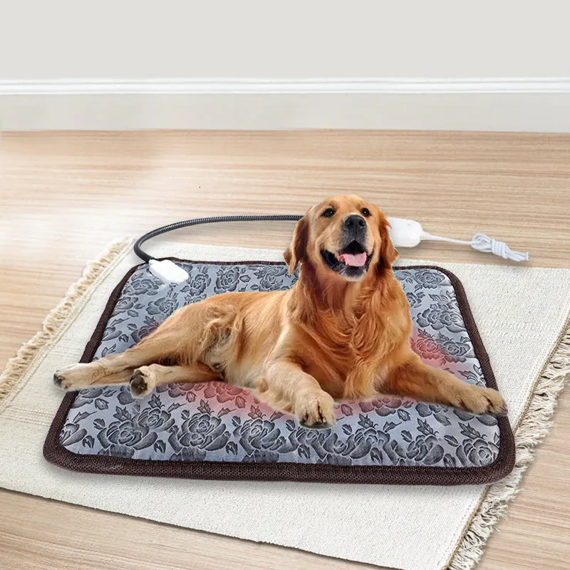Pet Heating Pad Mat For Dog Cat Indoor Electric Waterproof With Chew Resistant Cord Winter Pet Blanket | Brodtica.com