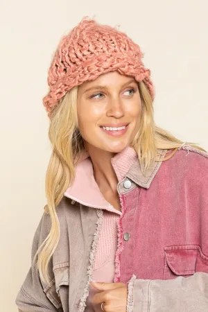 Pilose Cloud Spun Handmade Chunky Knit Beanie Cap