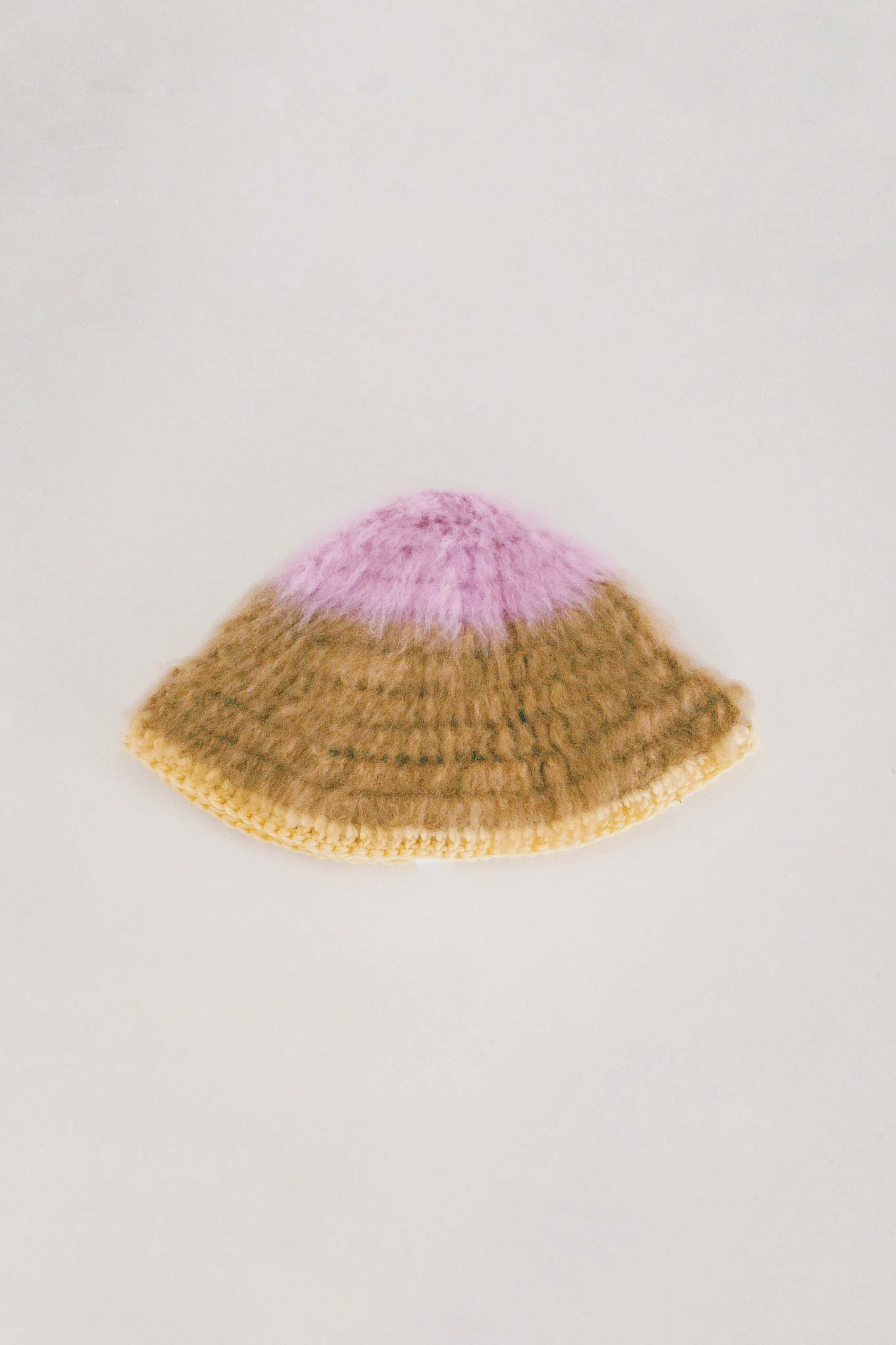Pink, Brown and Yellow Hat