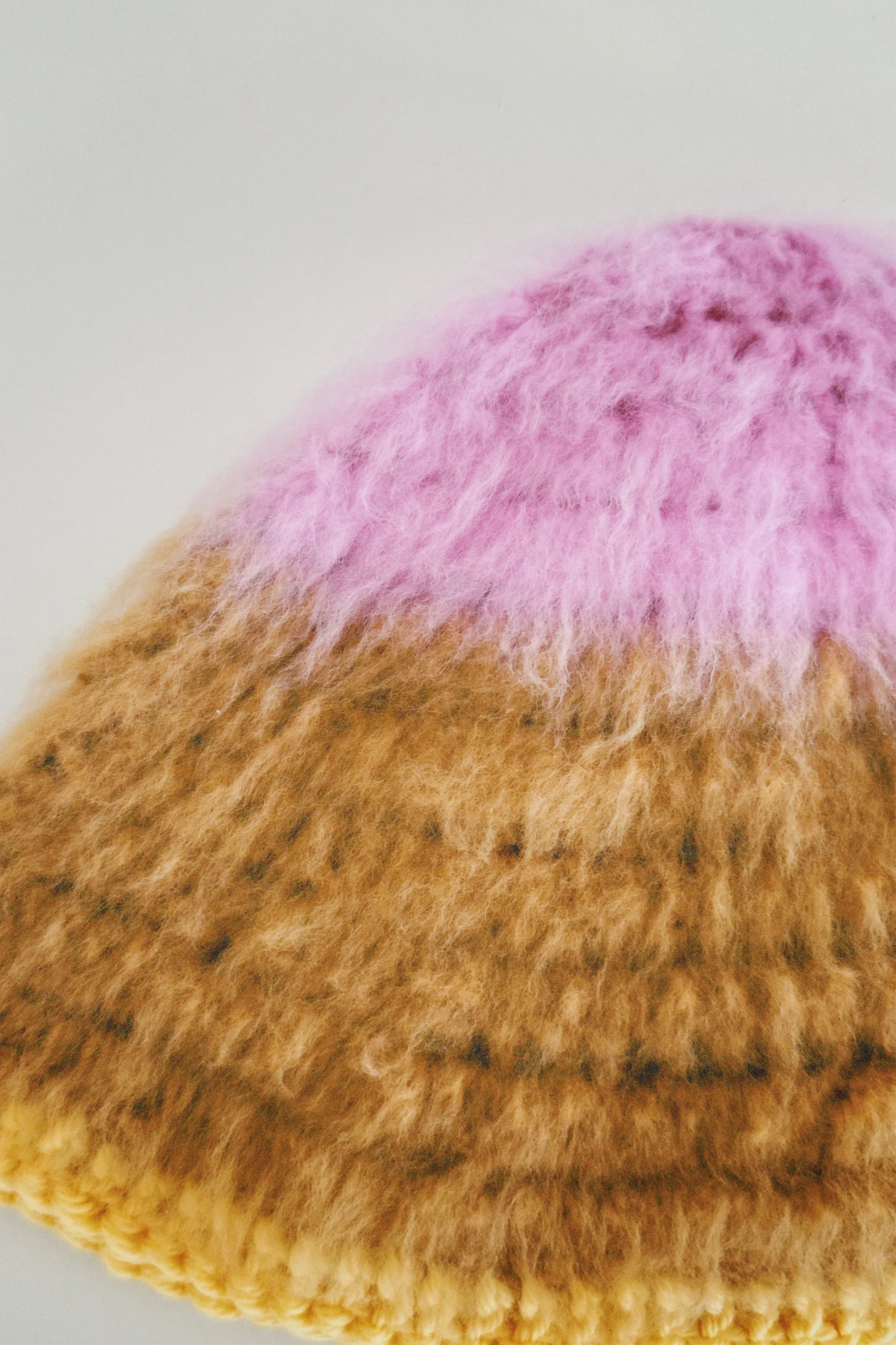Pink, Brown and Yellow Hat