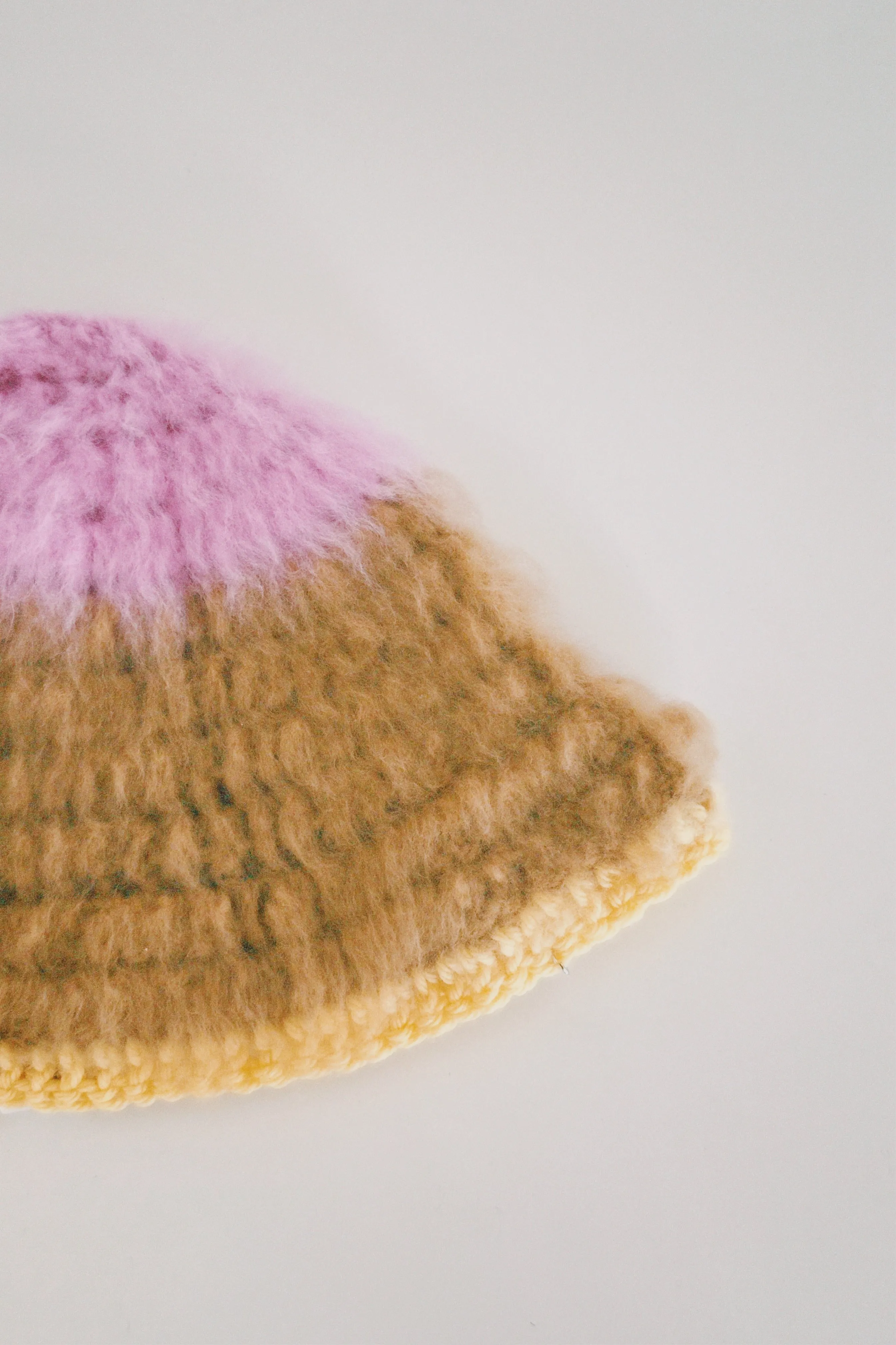 Pink, Brown and Yellow Hat