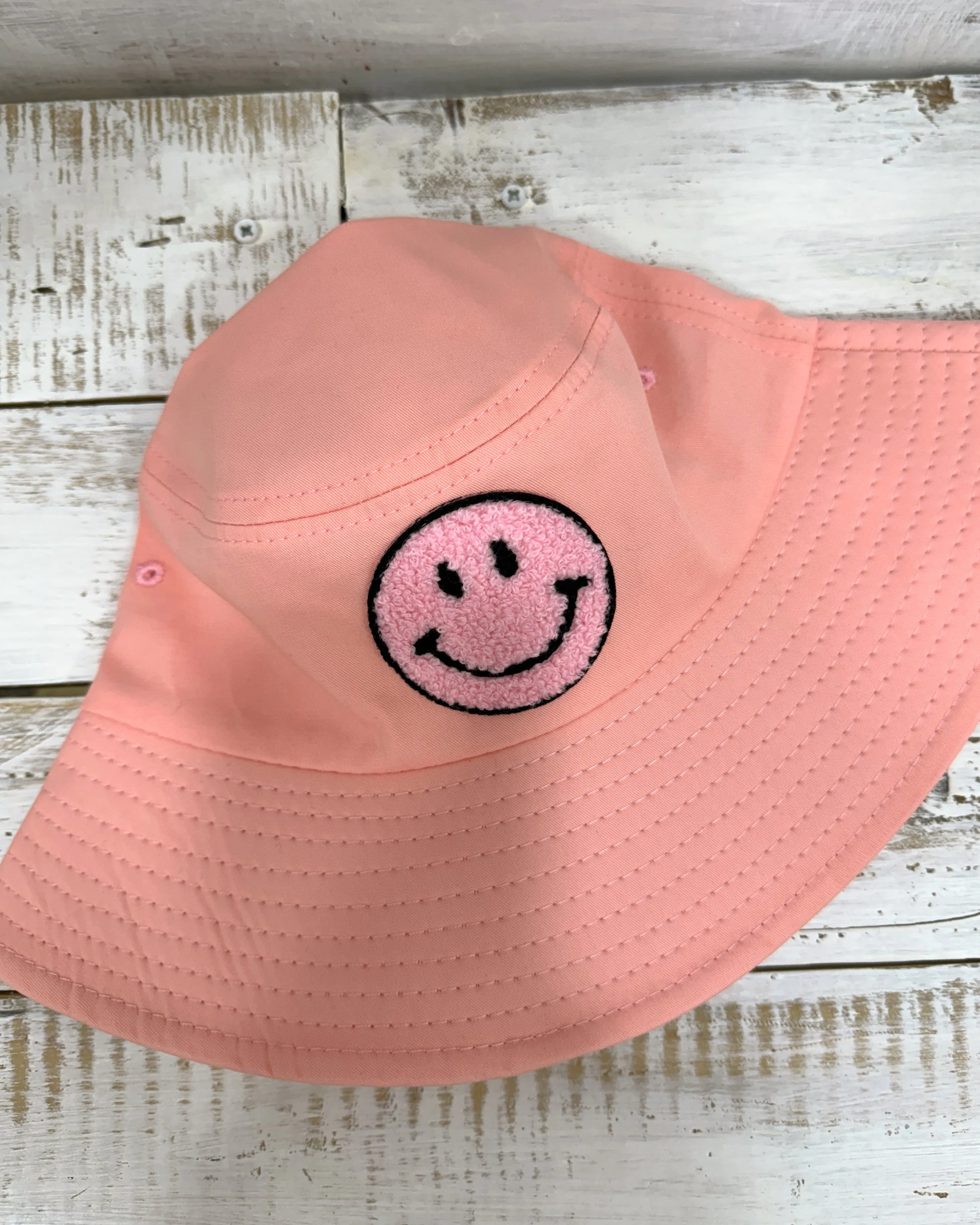 PINK SMILE Cotton Bucket Hat
