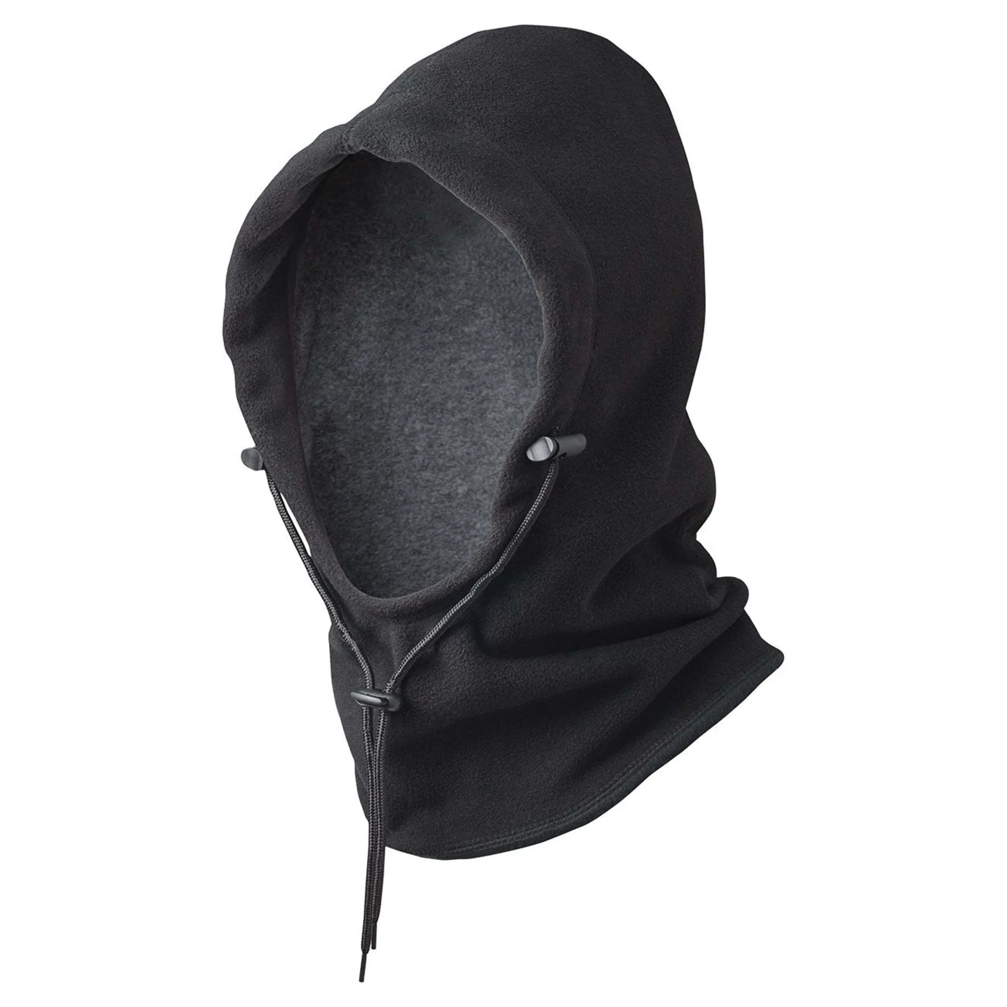 Pioneer 6-In-1 Fleece Waterproof Hood Black | Versatile Weather-Resistant Headwear | Balaclava, Beanie, Scarf, Neck Warmer | Adjustable Fit | One Size