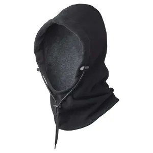 Pioneer 6-In-1 Fleece Waterproof Hood Black | Versatile Weather-Resistant Headwear | Balaclava, Beanie, Scarf, Neck Warmer | Adjustable Fit | One Size