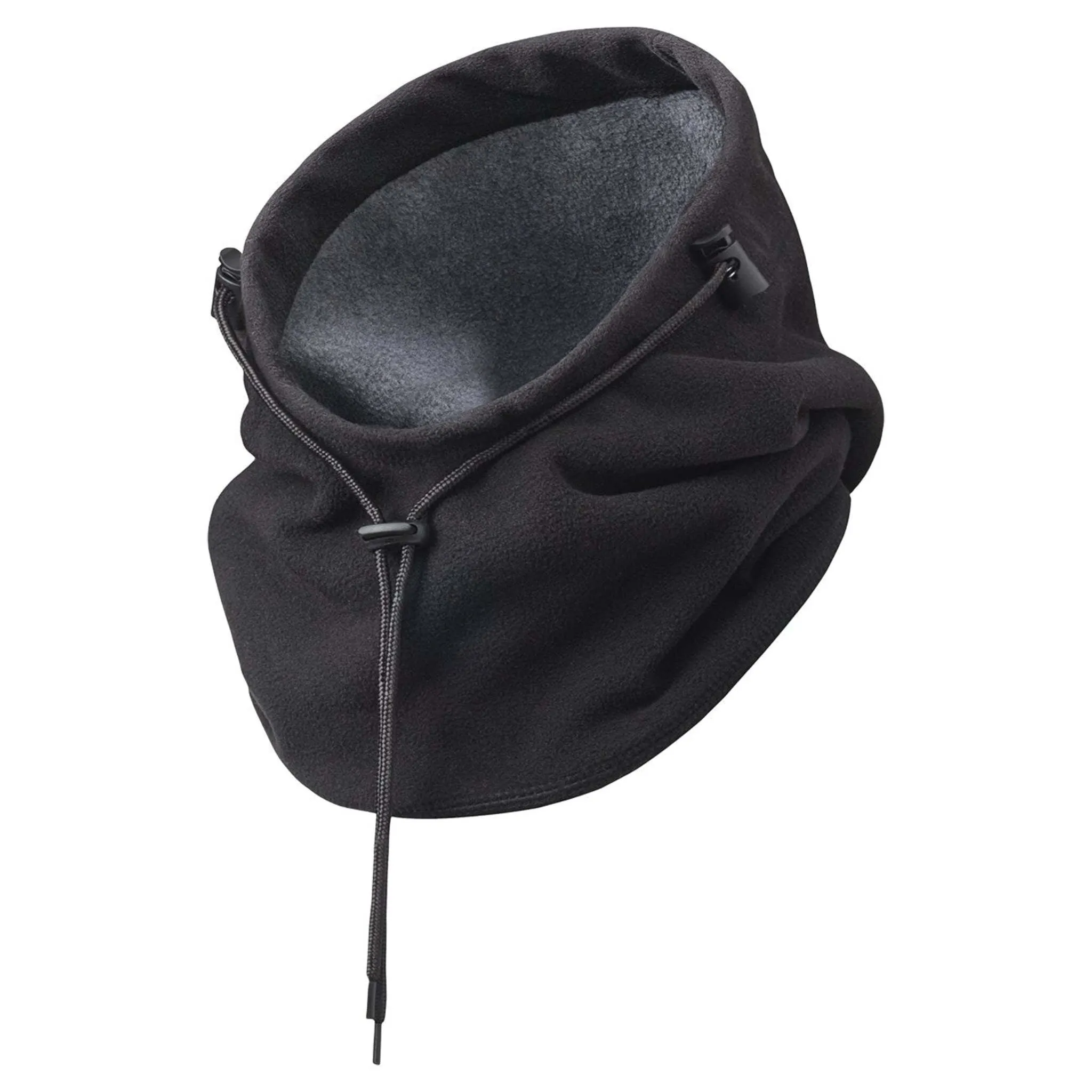 Pioneer 6-In-1 Fleece Waterproof Hood Black | Versatile Weather-Resistant Headwear | Balaclava, Beanie, Scarf, Neck Warmer | Adjustable Fit | One Size
