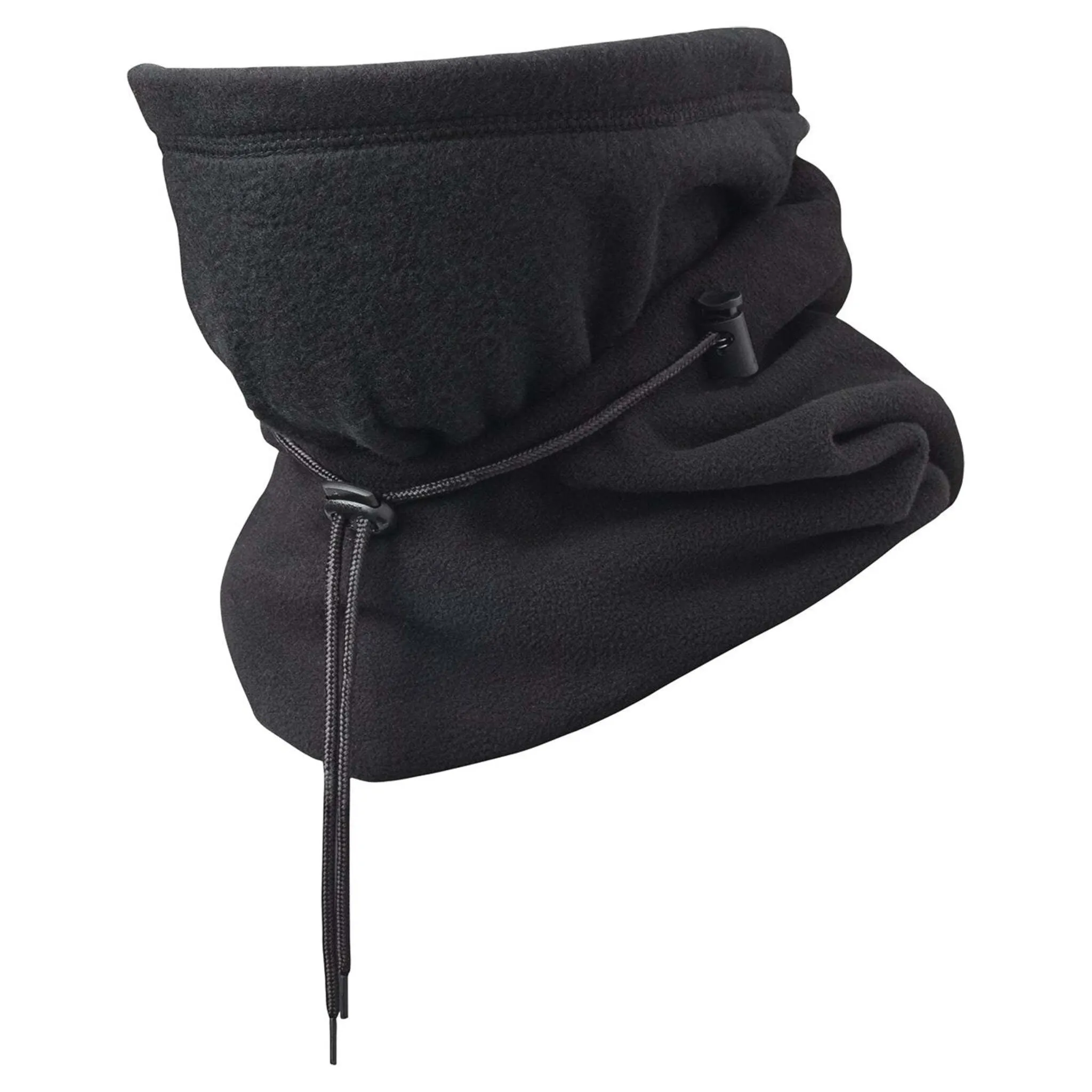 Pioneer 6-In-1 Fleece Waterproof Hood Black | Versatile Weather-Resistant Headwear | Balaclava, Beanie, Scarf, Neck Warmer | Adjustable Fit | One Size