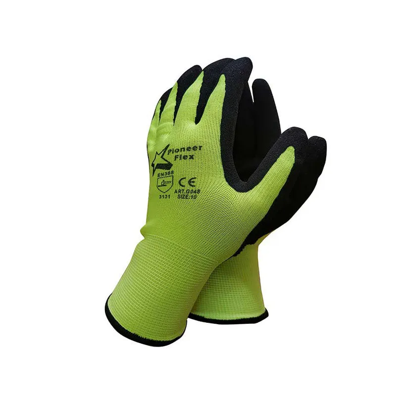 PIONEER Gloves Flex Lime Wet And Dry Grip Size 10