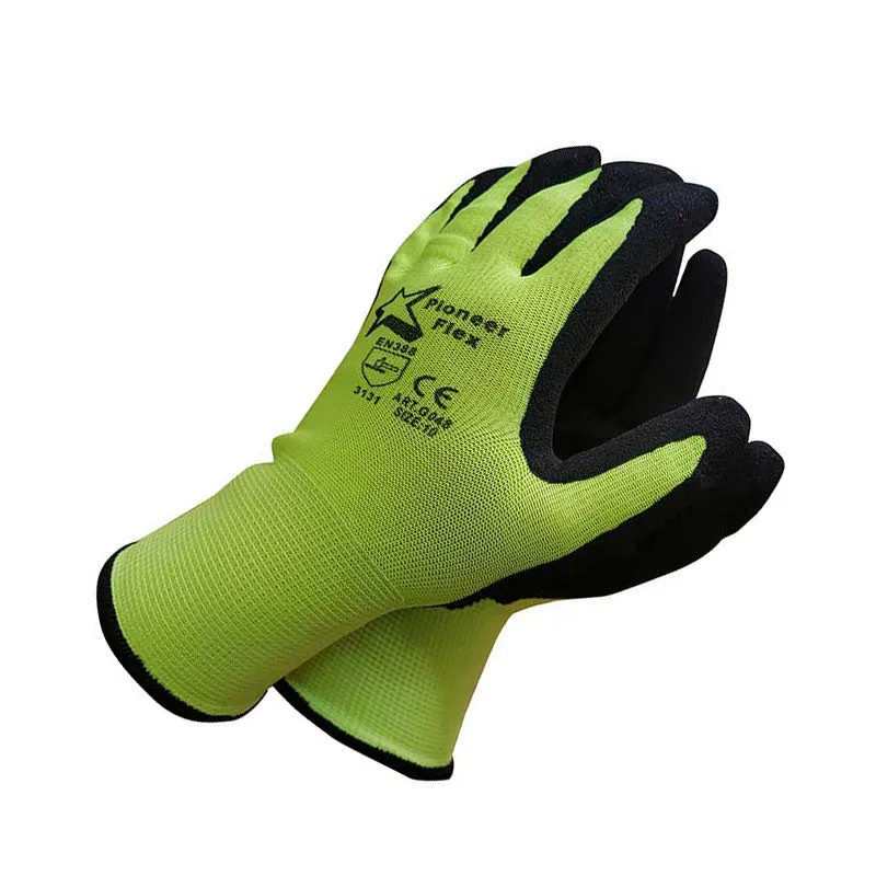 PIONEER Gloves Flex Lime Wet And Dry Grip Size 10