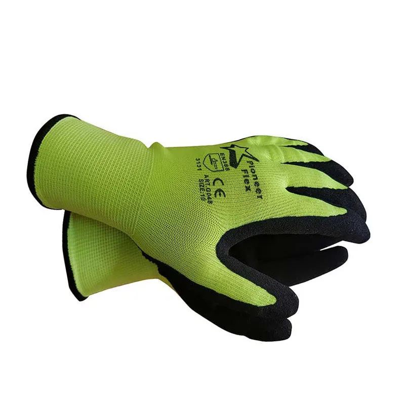 PIONEER Gloves Flex Lime Wet And Dry Grip Size 10