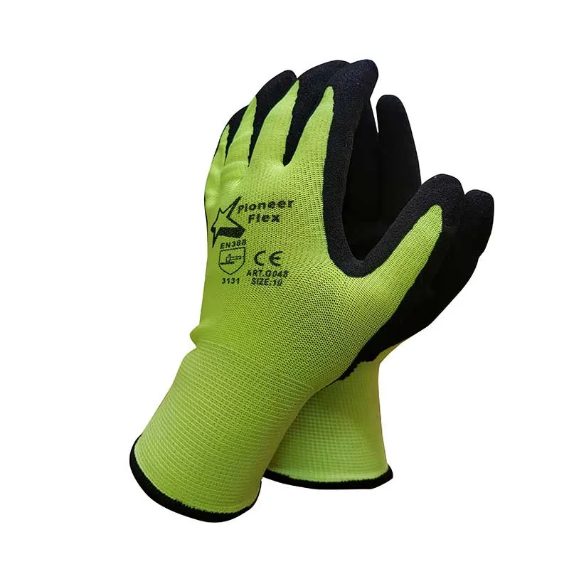 PIONEER Gloves Flex Lime Wet And Dry Grip Size 10