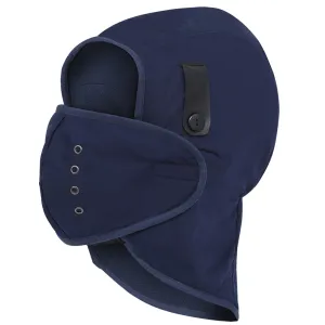 Pioneer Hard Hat Liner - 5 oz Poly/Cotton, Fleece-Lined, Detachable Mouthpiece, Elastic Chin Strap, Durable, Universal Fit for Cold Weather Protection