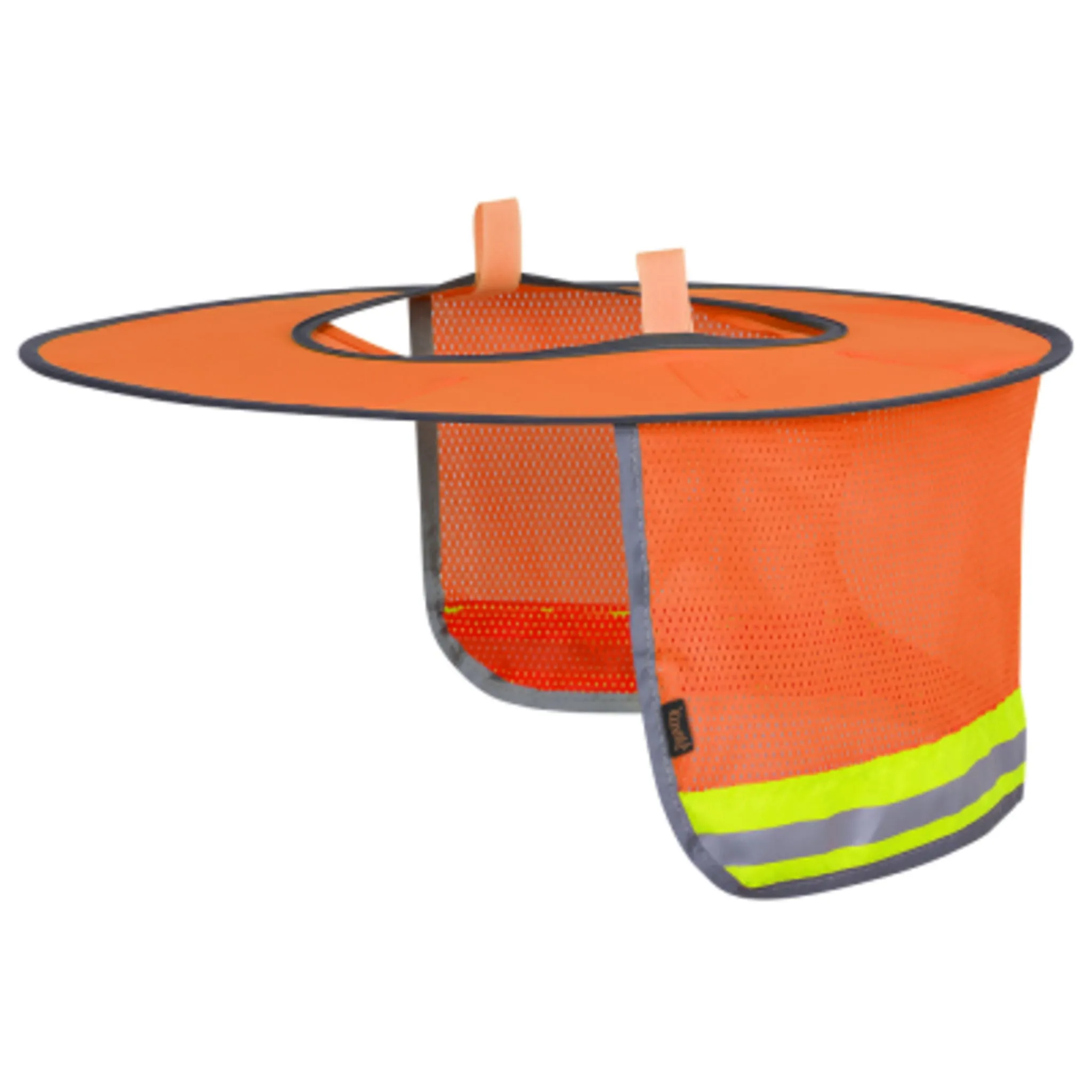 Pioneer Hi Vis Sun Shade for Hard Hats, Ranger Style Mesh, 360° UV Protection, Reflective Tape, Durable, Lightweight & Foldable for Easy Storage