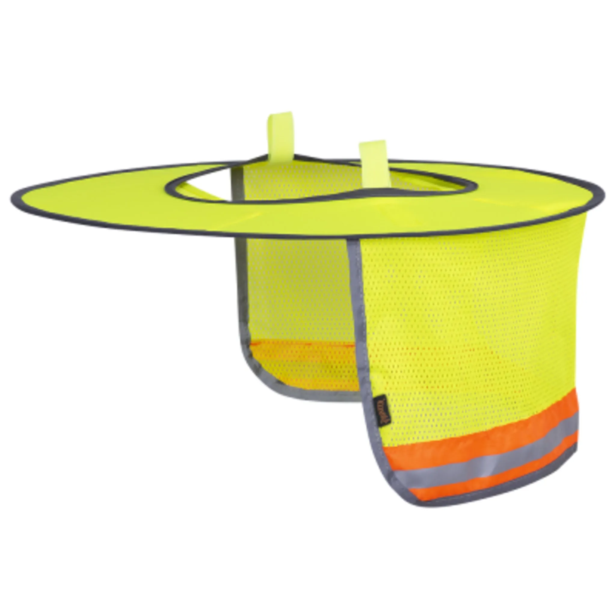 Pioneer Hi Vis Sun Shade for Hard Hats, Ranger Style Mesh, 360° UV Protection, Reflective Tape, Durable, Lightweight & Foldable for Easy Storage
