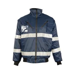 PIONEER SAFETY Bunny Jacket Detachable Sleeves Navy