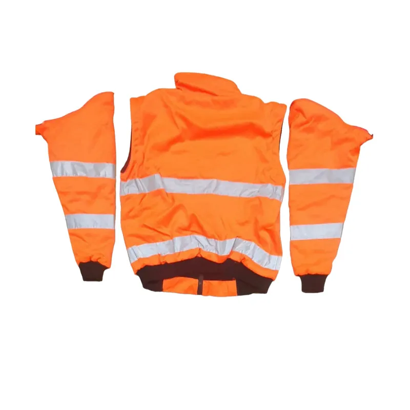 PIONEER SAFETY Bunny Jacket Detachable Sleeves Orange
