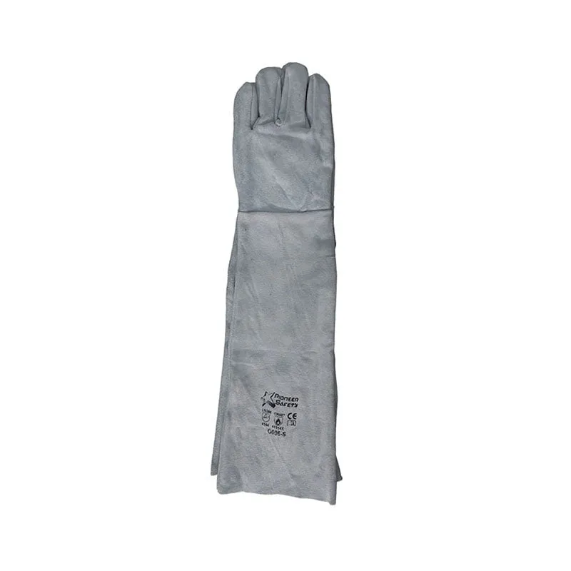 PIONEER SAFETY Gloves Leather Welding Chrome Cow Split D/Palm Shoulder 16" Large